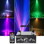 Laser Projector Strobe Stage Light LED RGB DJ Disco KTV Show Xmas Party Light