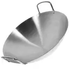 Stir Fry Pans Double Handle Wok Chinese Wok Round Deep Bottom Wok Steel Wok