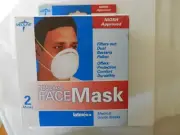 2 PCS Medline N95 Cone Particulate Respirator LatexFree Medical Grade Face Mask