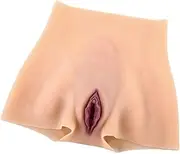 [Tex-Eorey] Crossdresser Panties - Men Hiding Gaff Silicone Panty with Catheter Vagina Boxer Briefs for Transgender Crossdressing Drag Queen Shemale