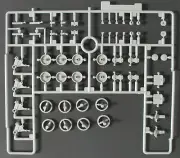 Dragon 1/35 Scale M4A3 HVSS Sherman Tank w/105 - Parts Tree Q from Kit No. 6354