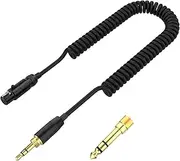 Zosvoses K702 Cable with 6.35mm Adapter Compatible with AKG Q701 K712 K240 K141 K171 K181 K271 K241 K175 K275 Headphone, Coiled Audio Cable 5 to 10ft