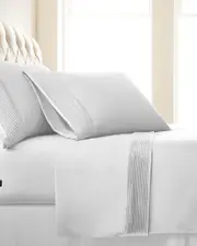 South Shore Linens Extra Deep Pocket Pleated Hem Sheet Set