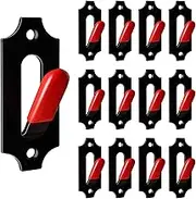 LAJIAOZ European Mount Skull Hangers with Free Silicone Protector Deer Skull Mount Hanger for Indoor Outdoor Deco, Hanging Antelope, Cattle, Coyote and Small Game Animals(12Pcs, Red)