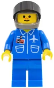 LEGO® Minifig air017 - Airport - Blue