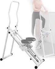 Steppers Stair Climber for Exercise Workout, Mini Stepper Folding Exercise Workout Home Climbing Equipment with LCD Display and Handlebar Leg Trainer Height Adjustable for Full Body Cardio Gym