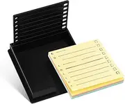 BCOATH Note Organization Creative Note Holder Business Card Display Rack Memo Pad Dispenser Desk Accessory for Home Office