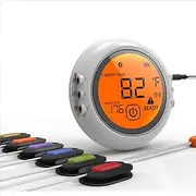Smart BBQ Thermometer, Wireless Bluetooth Food Kitchen Oven Thermometer, Wireless Meat Thermometer, for Meat Food Grill Thermometer