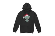 SpongeBob SquarePants Mens Joy Squidward Christmas Hoodie (Black) - UTTV8667