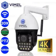 WIFI PTZ Security Camera 128GB 24/7 20X Optical Zoom ULTRA HD 4K LIVE VIEW Alarm