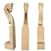 1pcs hand carved 5strings Horse head white violin neck 4/4,perfect workmanshi
