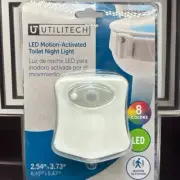 Motion-Activated Toilet Night Light 8 Colors Led ￼utilitch