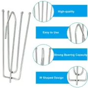 Curtain Pleat Hooks,60 Stainless Steel 4 Prongs Pinch Pleat Clip Drapery Hooks
