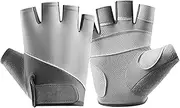 [EVTSCAN] Cycling Gloves Anti Slip Breathable Sun Protection Unisex Half Finger Sports Gloves for Workout Motorcycle Gym
