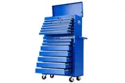 Giantz 17 Drawer Tool Box Cabinet Chest Trolley Toolbox Garage Storage Box Blue