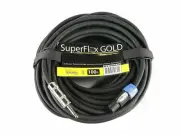 SuperFlex GOLD SFS-100NQ-SD 14Gauge Twist Lock to 1/4" Speaker Cable 100'