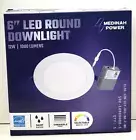MEDINAH POWER 6" LED ROUND GIMBAL DOWNLIGHT 12 Watt/1000 LUMENS Dimmable