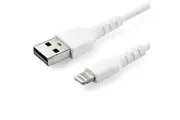 2m StarTech Heavy Duty Certified USB-A to Lightning Cable White