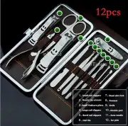 Travel Nail Groom Tool Cutter Cuticle Clipper Pedicure Manicure Kit Gift Set Us