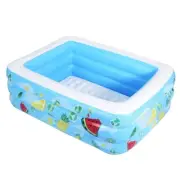 Kiddie Pool 60"×41"×18" Inflatable Pool with Inflatable Soft Floor Cool Summe...