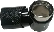 1 Piece Compatible For Cooper F54 F55 F56 F57 R60 R61 F60 R55 R56 R57 R58 R59 S JCW Carbon Exhaust Tip tip Car Accessories(Black Inlet72 mm95)