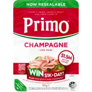 Primo Champagne Ham Sliced 100g