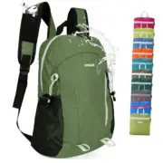 15L Highly Water-resistant Hiking Daypack, Small Backpack Travel Army Green