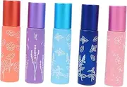 5Pcs Leak Roller Bottles for Essential Oils Travel Perfume Dispenser Convenient Aromatherapy Containers