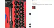 Sunex 2645, 1/2 Inch Drive Impact Socket Set, 26-Piece, Metric, 10Mm-36Mm, Cr-M