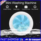 Travel Mini Portable Ultrasonic Turbine Washing Machine USB Turbo Washer (Blue)