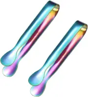 Mini Serving Tongs, Stainless Steel Small Serving Utensils Ice Tongs Sugar Tongs