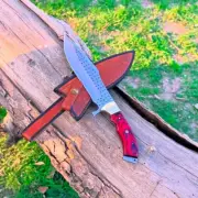 Handmade 16" Stainless Steel Full Tang Bowie Knife with Sheath Birthday Gift