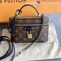 在飛比找Yahoo!奇摩拍賣優惠-Belle二手正品 LV Vanity Chain Pouc