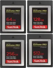 SanDisk CF Extreme Pro CFexpress Card Type B Compact Flash Card 64GB 128GB 256GB