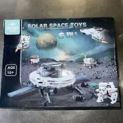 Solar Robot Kit 6-In-1 Space Toys, Building Toys, Christmas Birthday , Yellow