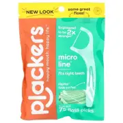 Micro Line, Floss Picks, Fresh Mint, 75 Count