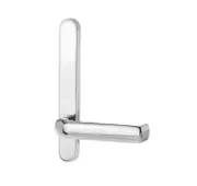 Lockwood 5805 Round End Plate With 77 Lever - Available in Chrome Plate and Satin Chrome