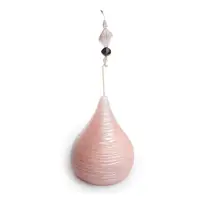 在飛比找momo購物網優惠-浪漫珠光粉紅香氛水滴造型蠟燭-小