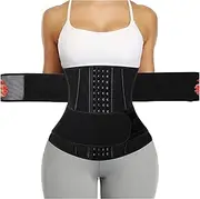 Women's Fitness Belt Lower Back Brace Lumbar Support Belts Waist Trainer Corset Sweat Belt Shapewear Posture Correction(Small)