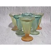 Libby RARE KaDinks Footed Ice-cream/Dessert Dishes Set of 6