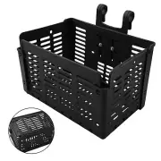 Detachable Bike Front Basket Handlebar Folding Bicycle Carrying Basket