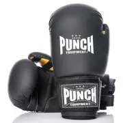 Punch Armadillo Safety Heavy - Duty Boxing Bag Gloves Matt Black