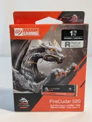 Seagate FireCuda 520 1TB Storage M.2 PCIe Gen4x4 NVMe Internal Solid State Drive