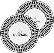Cook's Aid 2 Pcs Induction Cooktop Protector Mat - (Magnetic) Induction Stove Protector - for Induction Stove, Multifunctional Silicone Mats - for Cooktop Cover (Logo CK, 11 inch)