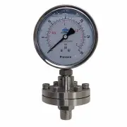 NEW PRM 4 INCH 0-30 PSI PRESSURE GAUGE W/ 1/2" MNPT 316 SS DIAPHRAGM PROTECTOR