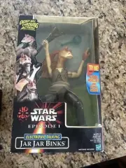 + Hasbro 1999 Star Wars Episode 1 Electronic Talking 12" Jar Jar Binks Figure