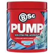 BSc Pump Non Stim Pre-Workout Blue Sour Straps 300g