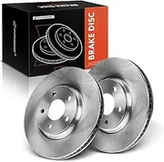 A-Premium 11.65 in (296mm) Front Vented Disc Brake Rotors Compatible with Chevy, Pontiac and Saturn Models - Cobalt 05-08, HHR 08-10, Malibu 04-12, G5/Aura 07-09, G6 05-10, Pursuit 06, Ion 04-07, 2-PC