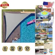 Custom Size Grey Sun Shade Sail Canopy - 18' Right Triangle Waterproof Design