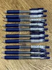 10 Sets Zebra Sarasa Clip 0.7mm Blue Black JJB15-FB Gel Ink Rollerball Pen Japan